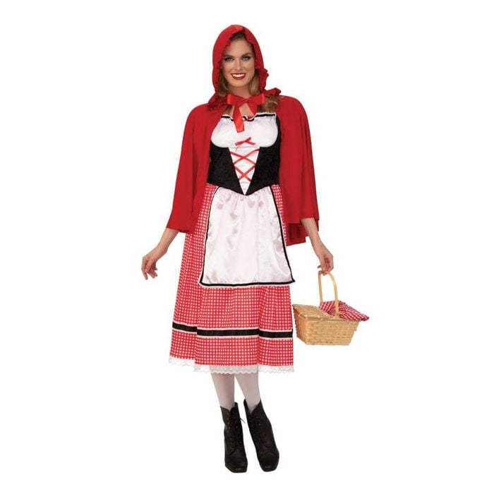 Rubie’s Little Red Riding Hood Halloween Costume for Kids – Dress with Hooded Cape, Red Colour, Medium