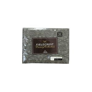Fieldcrest 250TC Cotton Reversible Mandala Charcoal Quilt Cover Set King