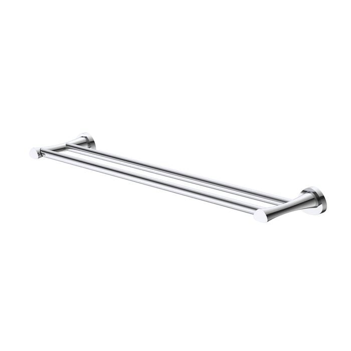 Caroma 600mm Polished Chrome Acacia Double Towel Rail