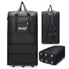 NNEOBA Expandable Travel Backpack with Wheels Black