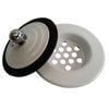 EZYFIX 50mm White Retrofit Waste Insert And Plug Bath Repair Kit