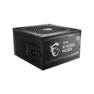 Msi Mag A750gl Pcie5 750w 80 Gold Atx Power Supply Unit