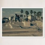 Galrie Stunning Skateboarding Photograph Capturing Skate Tricks, White Frame, 70 x 100cm (28 x 40inch)