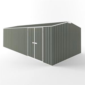 EnduraShed 7.5 x 3.75 x 2.48m Mist Green Tall Workshop Garden Shed