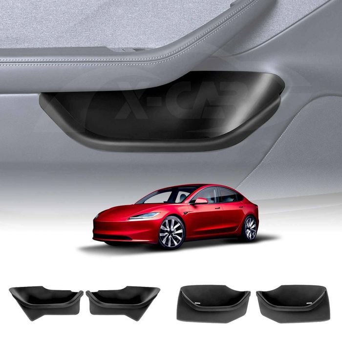Tesla Model 3 Highland 2023-Onwards Car Door Side Fully Cover Protector Storage Box Tray