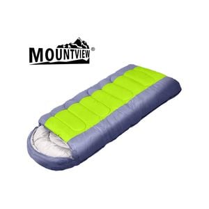 Mountview Camping Sleeping Bag -10℃ Double Green & Grey