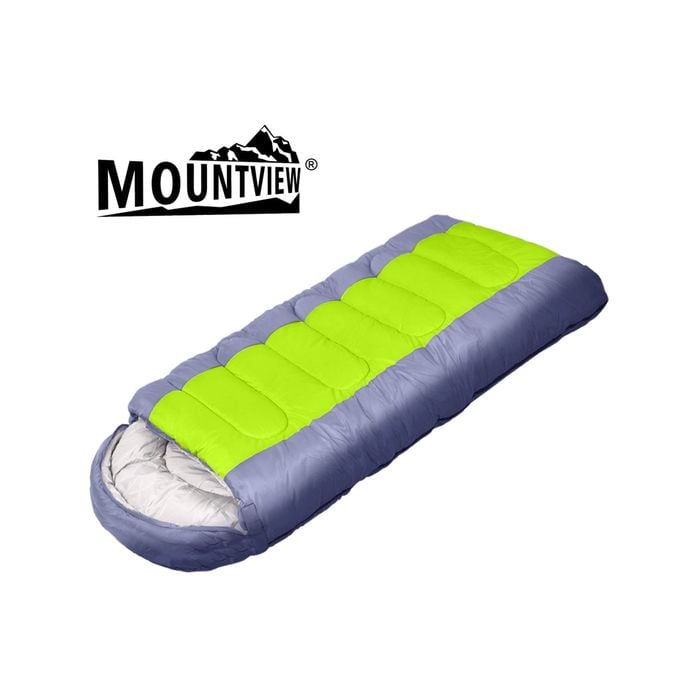 Mountview Camping Sleeping Bag -10℃ Double Green & Grey
