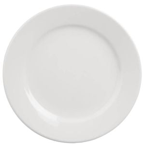 Olympia Athena Wide Rimmed Plates Super Vitrified Porcelain White 165mm (12 Pack)