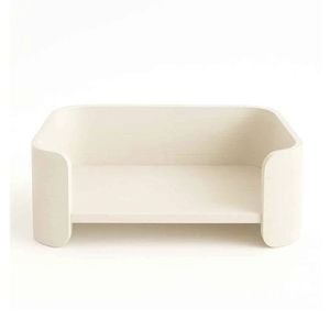 Paws and Willow Small Arctic White Oasis Wooden Dog Bed