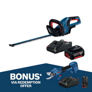 Bosch 18V Professional 50cm Hedge Trimmer w/anti-blocking system 5.0Ah Kit