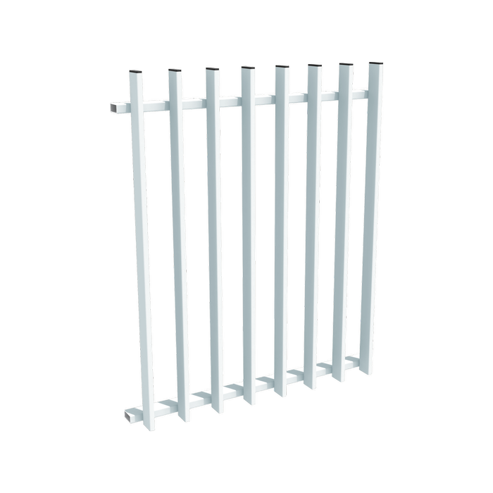 ProtectorAl 0350 - 0900 mm W x 1050 mm H Pearl White Aluminium Radiator Balustrade Panel