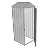 Build-a-Shed 0.8 x 0.8 x 2.1m Gable Single Hinged Side Door Shed - Zinc