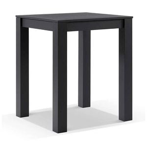 Santorini 0.9m Outdoor Aluminium Square Bar Table Charcoal