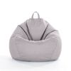 Catzon Bean Bag Chair Cover (No Filler) Linen Washable-LightGrey(L)
