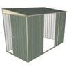 Build-a-Shed 1.5 x 3 x 2m Sliding Door Tunnel Shed with 2 Side Doors - Green