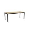 Olg Axis Table 4 Leg Black Frame New Oak Ravine Top L1800mm X W750mm