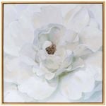 LVD Framed Canvas/Resin Neutral Peony Wall Hanging Home Decor 80cm