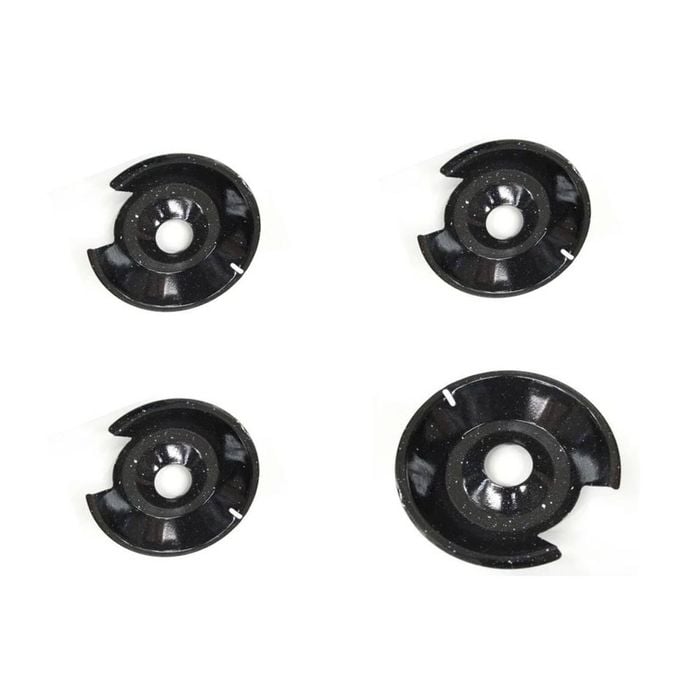 Cooktop Drip Bowl Complete Set Of X4 - 0102, Suits Electrolux, Westinghouse