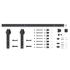 Rolltrak 3000 x 40 x 6mm Barn Door Track Matte Black Side Mount