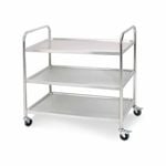 SOGA 3 Tier 86x54x94cm Stainless Steel Kitchen Cart