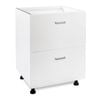 Flatpax 600mm White Utility 2 Drawer Cupboard