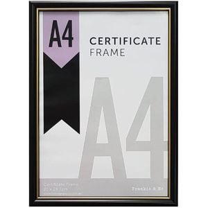 Frankie & Me Picture Frame A4 Photo Holder Home/Office Decor Black