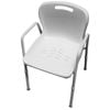 Livingstone White Shower Chair with Arms