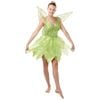 Tinker Bell Halloween Costume for Adults Deluxe Disney Fairy Dress with Wings and Tulle, Medium