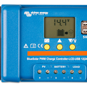 Victron 12/24V 5A BlueSolar PWM-LCD & USB Solar Charge Controller