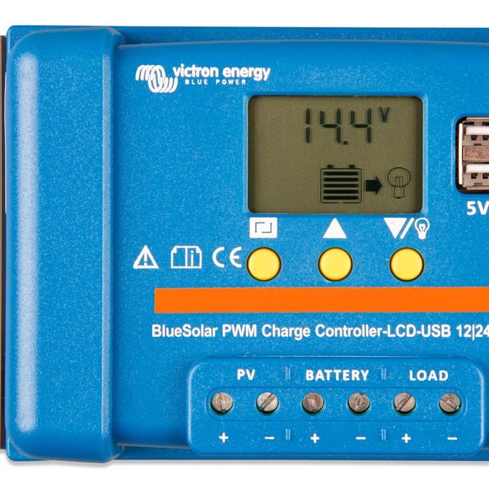 Victron 12/24V 5A BlueSolar PWM-LCD & USB Solar Charge Controller