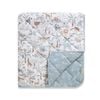 Living Textiles Reversible Quilted Cot Comforter - Wild Safari