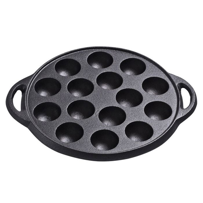 Catzon 15 Holes Takoyaki Pan Cast Iron NonStick