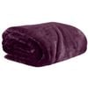 Laura Hill 3m x 3m XL Faux Mink Blanket Double-Sided Soft Plush Bed Oversized Throw Rug Purple
