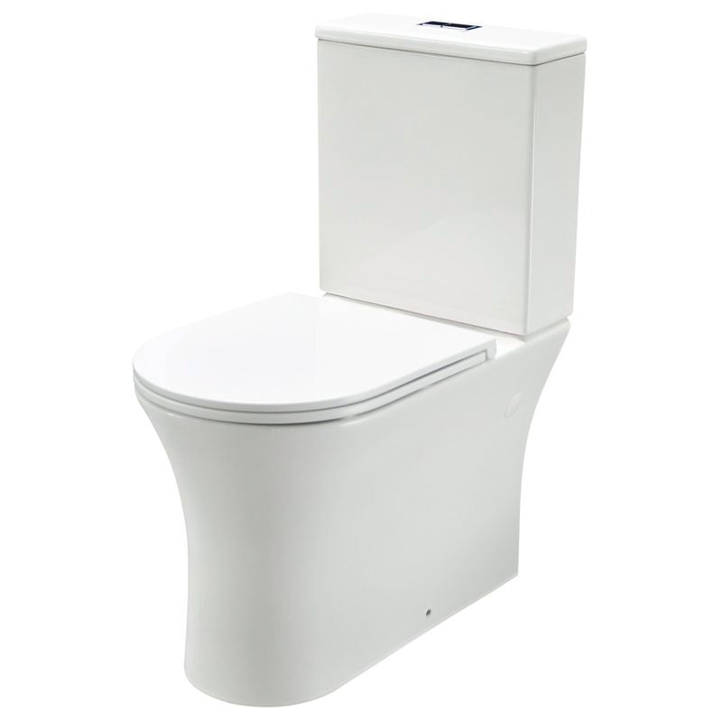 Signature Rimless Back To Wall White Toilet Suite