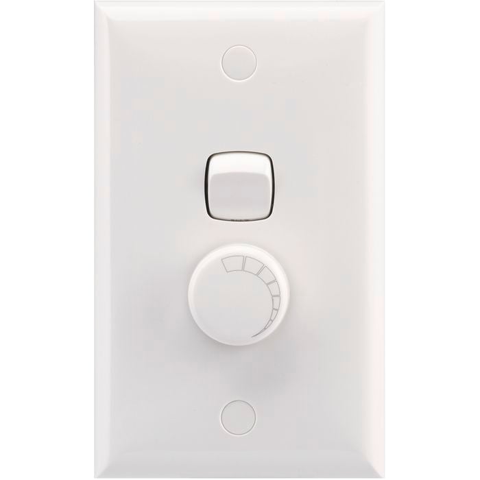 HPM 240V White Trailing Edge Dimmer Light Controller