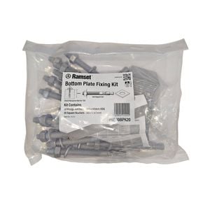Ramset Bottom Plate Fixing Kit M12x140mm Galvanised 20pk