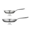 Tramontina Tempo Stainless Steel 2 Piece Frying Pan Set 20cm & 25cm