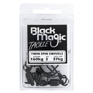 Black Magic Twin Spin Ball Bearing Fishing Swivel 37kg (160kg Breaking Strain)