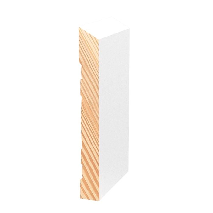 Porta Architrave And Skirting Bevelled 92 x 11mm Primed FJ Pine 2.7m