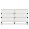 Big Lot 140cm White Elaine 6 Drawer Dresser