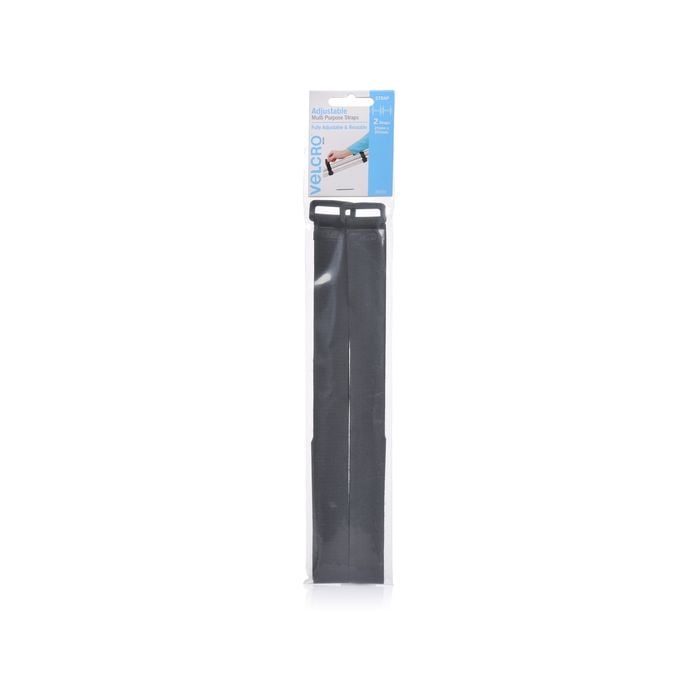 VELCRO Brand 900 x 25mm Black Multi-Purpose Strap - 2 Pack