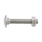 Zenith M10 x 60mm Stainless Steel Cup Head Bolt And Nut