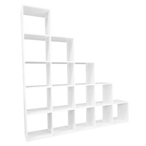 Lugna 1776 x 1776 x 390mm White 1-2-3-4-5 Step Cube Unit - White