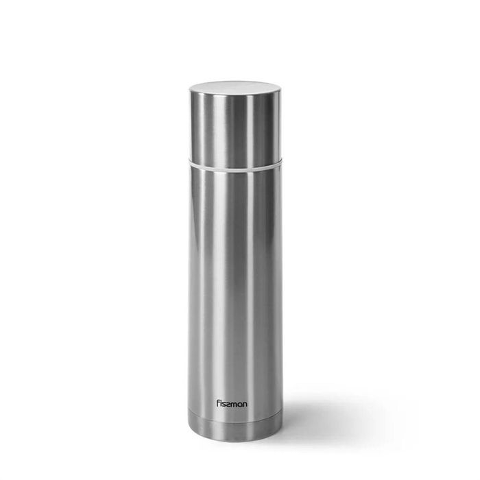 Fissman Silver Vacuum Flask Drink Bottle Double Wall 28cm/750ml Stainless Steel
