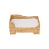 Teamson Pets Neith Wicker Seagrass Pet Cat or Small Dog Daybed
