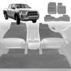 6D Diamond Car Floor Mats for Toyota Hilux Double Cab 2015-Current-Full Set-Grey-Outback GT