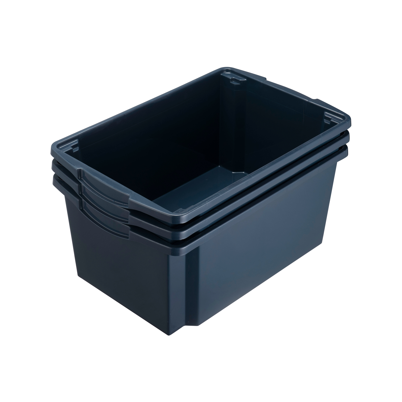 Inabox 45L Concrete Blue Storage Crate - 3 Pack product image