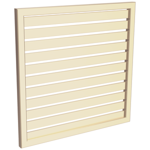 ProtectorAl 300 - 1000 x 300 - 1000mm Primrose Horizontal 18mm Gap Aluminium Welded Slat Panel