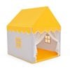 Costway Kids Indoor Outdoor Napping Play Tent W/washable Soft Mat Yellow