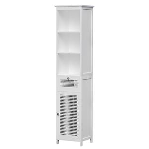 Artiss Cabinet Storage 161cm White Rattan